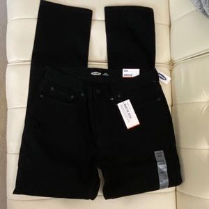 Old Navy Slim Built-in Flex Black Jeans